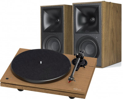 Комплект Klipsch The Fives Walnut + Music Hall mmf-3.3 walnut