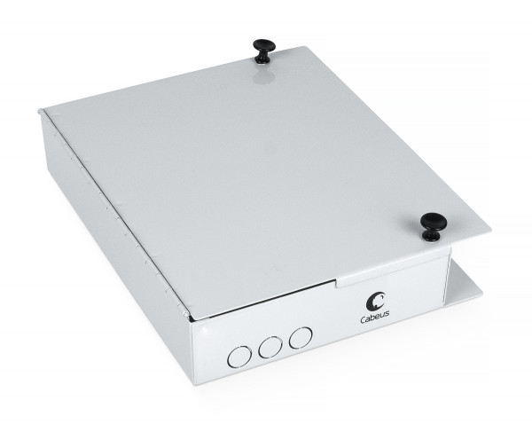 Бокс оптический Cabeus, портов: 16, SC (LC duplex), 16 хОВ, цвет: серый, (JJT-16-SC)