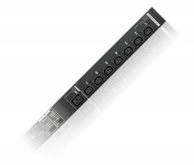 Блок силовых розеток Aten Altusen, вертикальный, неуправляемый, IEC 60320 С13 х 21, IEC 60320 С19 х 3, вход IEC 60309, шнур 1,6 м, 44х66х1775 мм (ВхШхГ), 32А, чёрный, с управлением питания групп розеток