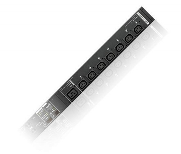 Блок силовых розеток Aten Altusen, вертикальный, неуправляемый, IEC 60320 С13 х 21, IEC 60320 С19 х 3, вход IEC 60309, шнур 1,6 м, 44х66х1775 мм (ВхШхГ), 32А, чёрный, с управлением питания групп розеток