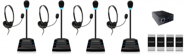 Устройство переговорное клиент-кассир, дуплексное, с записью переговоров SX-402/4