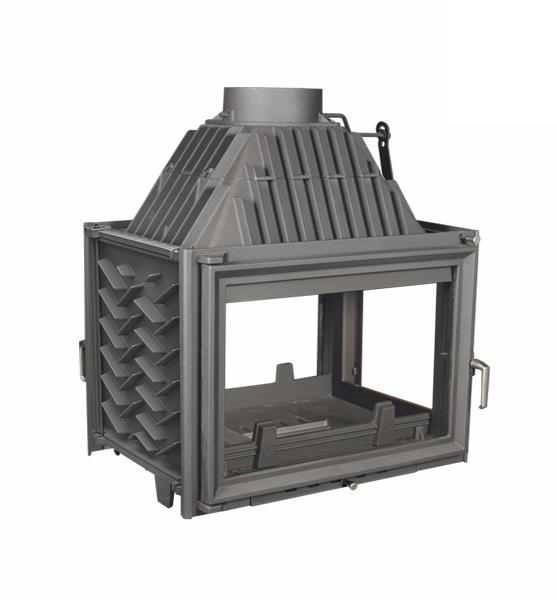 Тоннельная дровяная топка Kratki Zuzia PT(туннель, стекло справа)