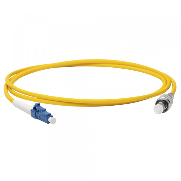 Коммутационный шнур оптический Lanmaster, Simplex LC/FC (APC/UPC), OS2 9/125, LSZH, 20м, цвет: жёлтый, (LAN-LC-FC/SU-20)
