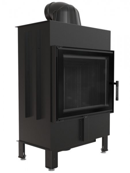 Фронтальная дровяная топка Kratki LUCY/15 черная футеровка