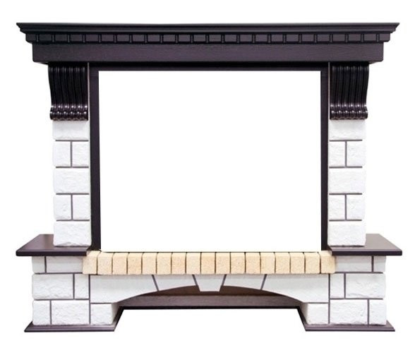 Широкий портал Royal Flame Pierre Luxe под очаг Dioramic 25FX (Венге)