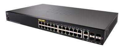 Коммутатор Cisco, SF350-24MP-K9-EU