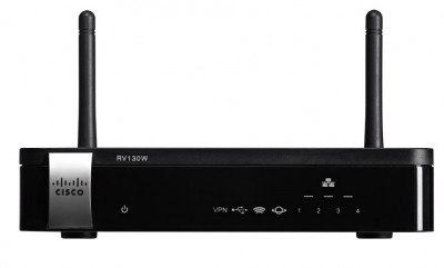 Маршрутизатор Cisco, Small Business, портов: 5, LAN: 4, WAN: 1, скорость мб/с: 800, антенн: 2, USB: Да, цвет: чёрный, RV130W-E-K8-RU