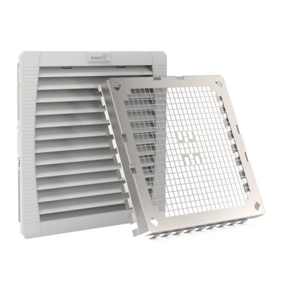 Вентиляторный модуль Pfannenberg PF 42.500 EMC, с фильтром, 230V, 252х252х103 мм (ВхШхГ), вентиляторов: 1, 40 дБ, IP54, поток: 156 м3/ч, для шкафов, цвет: серый