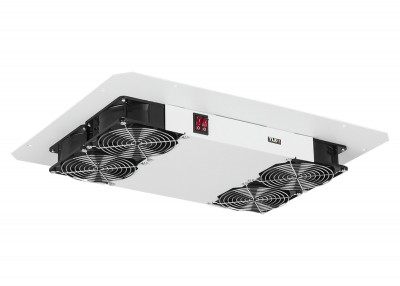 Вентиляторный модуль TLK, 220V, вентиляторов: 4, 51 дБ, поток: 660 м3/ч, для напольного шкафа, цвет: серый