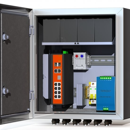 Термошкаф коммутационный Mastermann 8 УТП 8К АКБ 7А