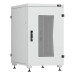Шкаф телекоммуникационный напольный TLK Lite II, IP20, 18U, 975х600х800 мм (ВхШхГ), дверь: стекло, задняя дверь: металл, боковая панель: сплошная съемная, разборный, цвет: серый, (TFI-186080-GMMM-R-GY)