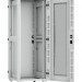 Шкаф телекоммуникационный напольный TLK Lite II, IP20, 33U, 1642х600х600 мм (ВхШхГ), дверь: стекло, задняя дверь: металл, боковая панель: сплошная, 2 части, разборный, цвет: серый, (TFI-336060-GHMH-R-GY)