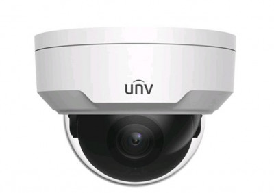 Сетевая IP видеокамера Uniview, купольная, универсальная, 4Мп, 1/3’, 2688×1520, 25к/с, ИК, цв:0,003лк, об-в:4мм, IPC324LE-DSF40K-G-RU