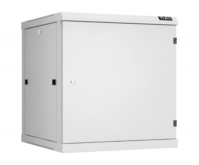 Шкаф телекоммуникационный настенный TLK Classic II, 19", 12U, 636х600х600 мм (ВхШхГ), дверь: металл, боковая панель: сплошная съемная, разборный, цвет: серый