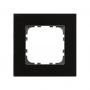 Рамка стеклянная MDT technologies BE-GTR1S.01 1х местная, для вставок 55 x 55мм, цвет черный