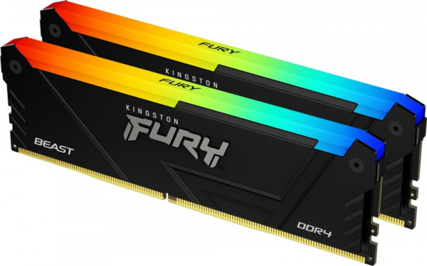 Оперативная память 16Gb DDR4 3733MHz Kingston Fury Beast RGB (KF437C19BB2AK2/16) (2x8Gb KIT)