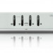 Переключатель KVM Aten, портов: 4, 55,5х88х270 мм (ВхШхГ), USB, цвет: металл