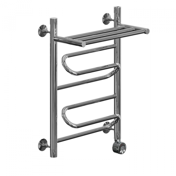 Электрический полотенцесушитель Ника ЛZ/ВП Электрическая Лесенка Зигзаг/Верхняя Полка 60х40 -2 прав