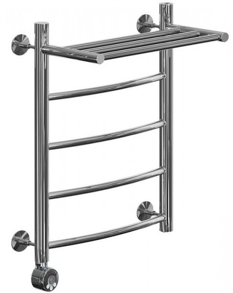 Электрический полотенцесушитель Ника ЛД/ВП Электрическая Лесенка Дуга/Верхняя Полка 60х60 -5 лев