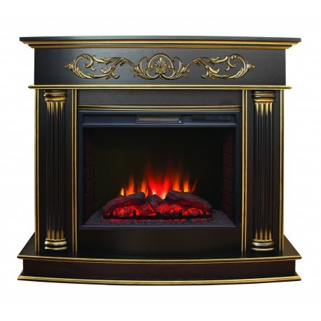 Электрокамин с широким очагом 2D Real-Flame Milano 25/25,5 DN с очагом Sparta 25,5 LED