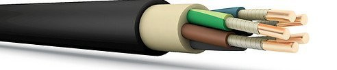 Кабель силовой огнестойкий, не распространяющий горение, с низким дымо- и газовыделением ВВГнг(А)-FRLSLTx 3х2,5 ГОСТ ККЗ