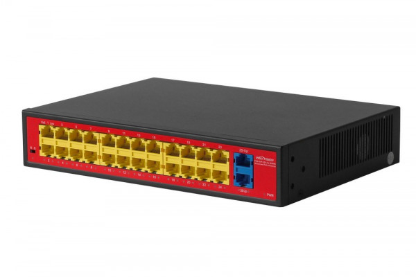 Коммутатор неуправляемый 26-портовый с функцией PoE PND-24P-2G Lite (250W)