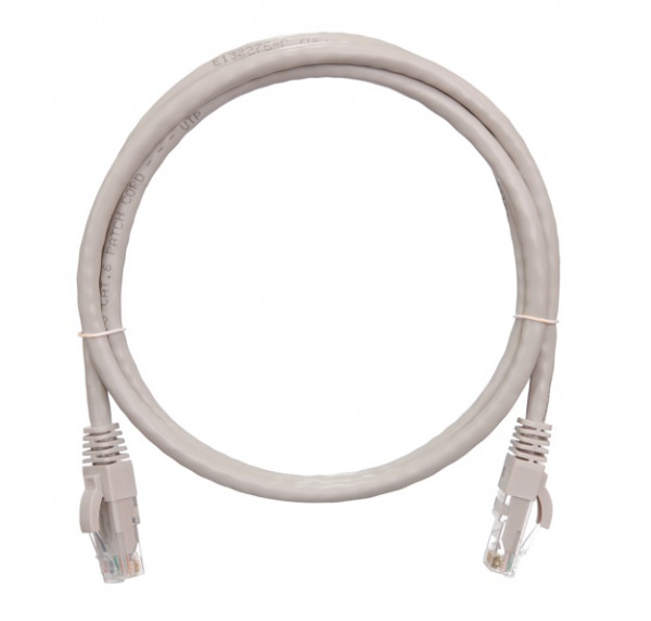 Шнур коммутационный Nikomax, кат. 6, неэкр., U/UTP, RJ45/8P8C, 250 МГц, d 6 15м, PVC, AWG24 серый, класс Е, (NMC-PC4UE55B-150-GY)