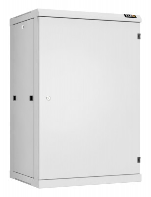 Шкаф телекоммуникационный настенный TLK Classic II, 19", 18U, 904х600х450 мм (ВхШхГ), дверь: металл, боковая панель: сплошная съемная, разборный, цвет: серый