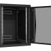Шкаф телекоммуникационный настенный TLK Classic II, 19", 15U, 770х600х600 мм (ВхШхГ), дверь: стекло, боковая панель: сплошная съемная, разборный, цвет: чёрный
