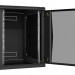 Шкаф телекоммуникационный настенный TLK Classic II, 19", 15U, 770х600х600 мм (ВхШхГ), дверь: стекло, боковая панель: сплошная съемная, разборный, цвет: чёрный