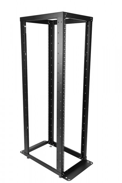 Стойка открытая 19" ЦМО СТК-С, серверная, 42U, 2000х560х1280 мм (ВхШхГ), глубина 1000 мм, двухрамная, цвет: чёрный