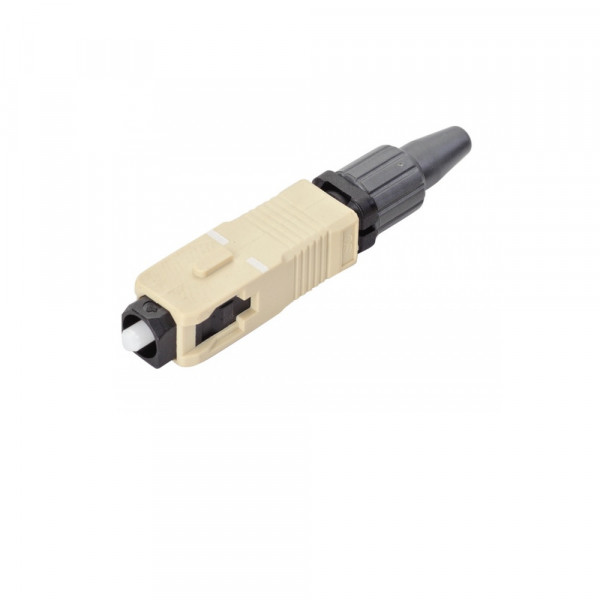 Коннектор Eurolan, SC/PC, Simplex, буфер волокна (мкм): 250, 900, серый