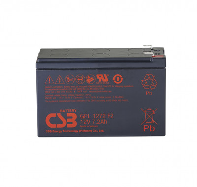 Аккумулятор для ИБП CSB Battery GPL, 94,3х64,8х150,9 мм (ВхШхГ),  необслуживаемый свинцово-кислотный,  12V/7,2 Ач, (GPL 1272)