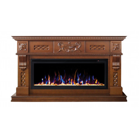 Линейный электрокамин Real-Flame Corsica BV/42 (NT-357) с очагом Saphir 42