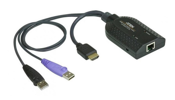 Переходник Aten, RJ45/HDMI/USB(Type A), 212 х 560 х 910 мм, (KA7168-AX)