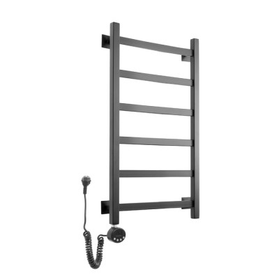 Электрический полотенцесушитель Domoterm Квадро Плюс П6 400х800 EL черный