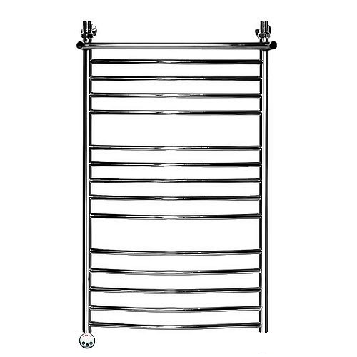 Электрический полотенцесушитель Ника ЛД(г2)/ВП Электрический (Лесенка Дуга/Верхняя Полка/группа2) 120х60 -15 лев