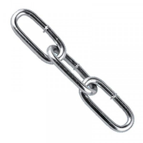 Цепь сварная короткозвенная оцинкованная Цепь сварная длиннозвенная оцинкованная DIN5685/С D2- 10 мм (10м)