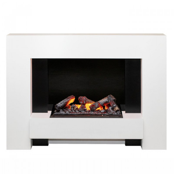 Электрокамин с широким очагом 3D Dimplex Tokyo Белый с очагом Cassette 600