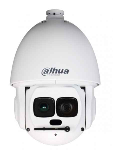 Сетевая IP видеокамера Dahua, купольная, помещ./улица, 2 Мп, 1/1,9’, 1920х1080, 50к/с, ИК-фильтр, цв: 0,002лк, объе-в: 6мм, DH-SD6AL230F-HNI-IR