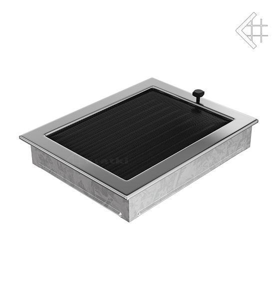 Вентиляционная решетка для камина Kratki 22х30 никелированная с жалюзи 22/30NX