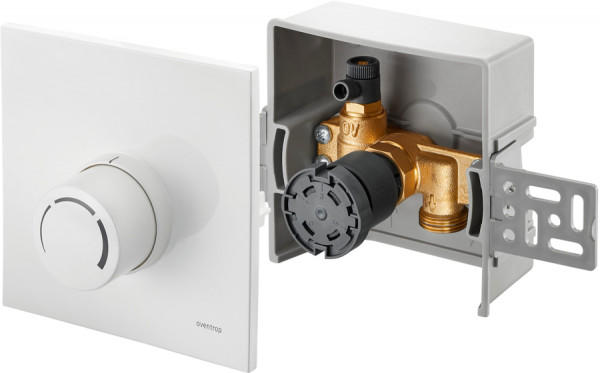 Набор терморегулятора Oventrop Unibox RTL 10-40C, крышка белый пластик