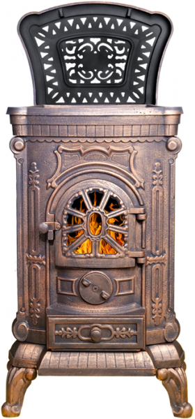 Дровяная печь Везувий А-07 Медь