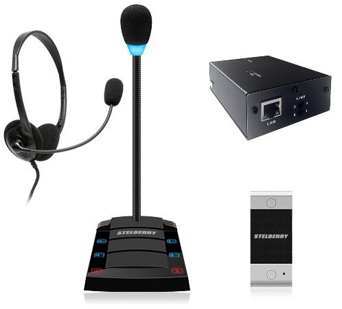 Устройство переговорное клиент-кассир, дуплексное, с записью переговоров SX-402/1