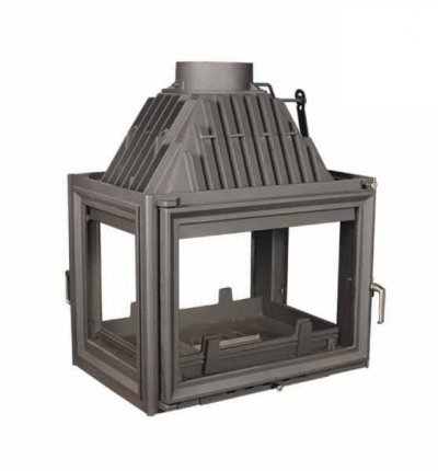 Тоннельная дровяная топка Kratki Zuzia LPT (туннель, стекло слева-справа)