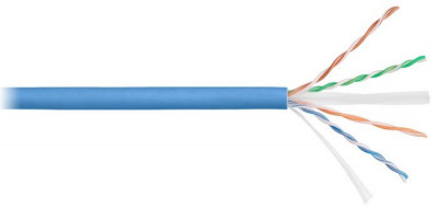 Кабель «витая пара» (LAN) для структурированных систем связи U/UTP 4pair, Cat6a, Solid, In, LSZH (NKL 4155C-IB)