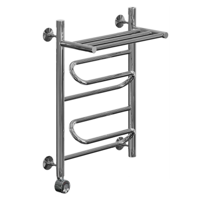 Электрический полотенцесушитель Ника ЛZ/ВП Электрическая Лесенка Зигзаг/Верхняя Полка 60х40 -2  лев