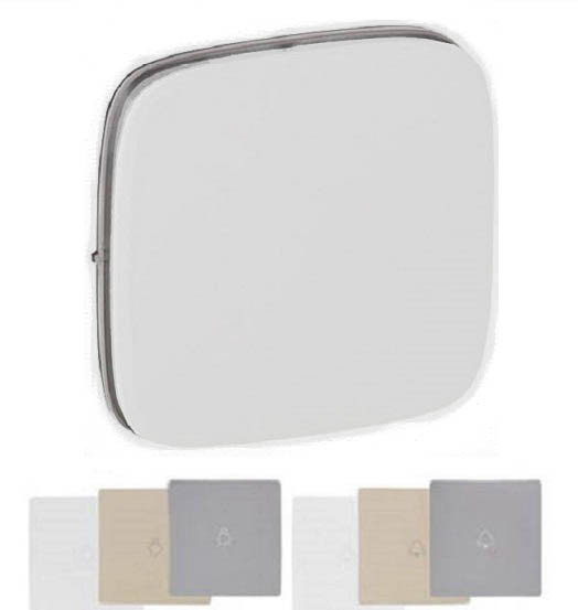 Клавиша для выключателя Legrand Valena Allure, 58х51 мм (ВхШ), с подсветкой, кол-во клавиш: 1, цвет: белый, с держателем маркировки, (LEG.755115)