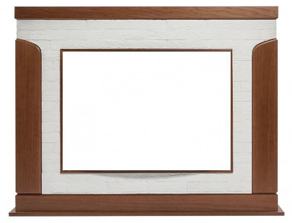 Широкий портал Firelight Prestigio 30 камень белый, шпон дуб