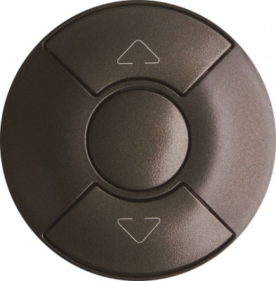 Лицевая панель для выключателя Legrand Celiane, 146х97 мм (ВхШ), без подсветки, кол-во клавиш: 2, Символ "стрелки", цвет: графит, (LEG.067955)